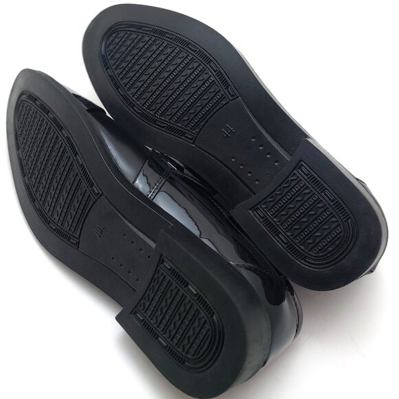 MEN'S  LEATHER SEMI FORMAL BLACK SHOE - Picture 4 of 9